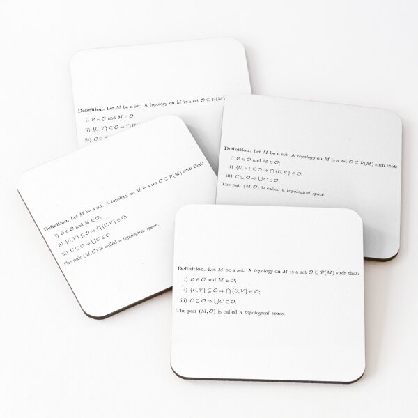 Item preview, definition of a topological space, math and science designed and sold by NoetherSym.