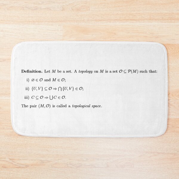 Item preview, definition of a topological space, math and science designed and sold by NoetherSym.
