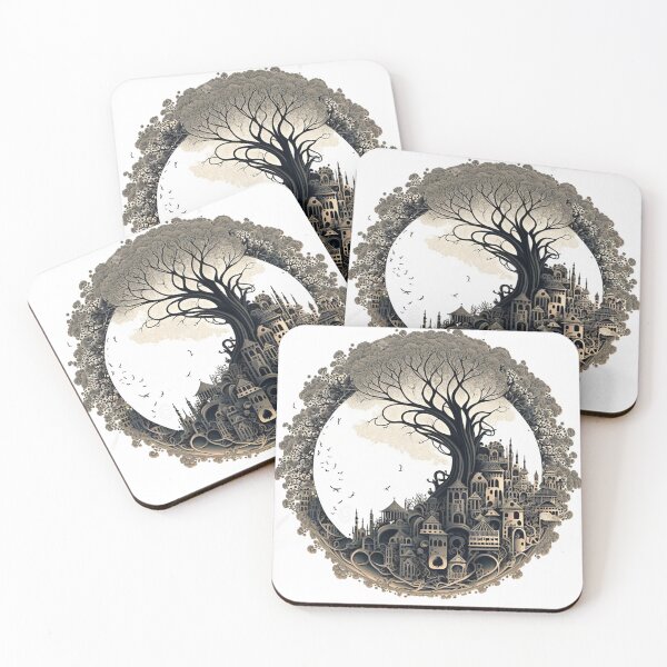 Item preview, City Tree Art Complete Beautiful Fantasy designed and sold by Itis-Whatitis.