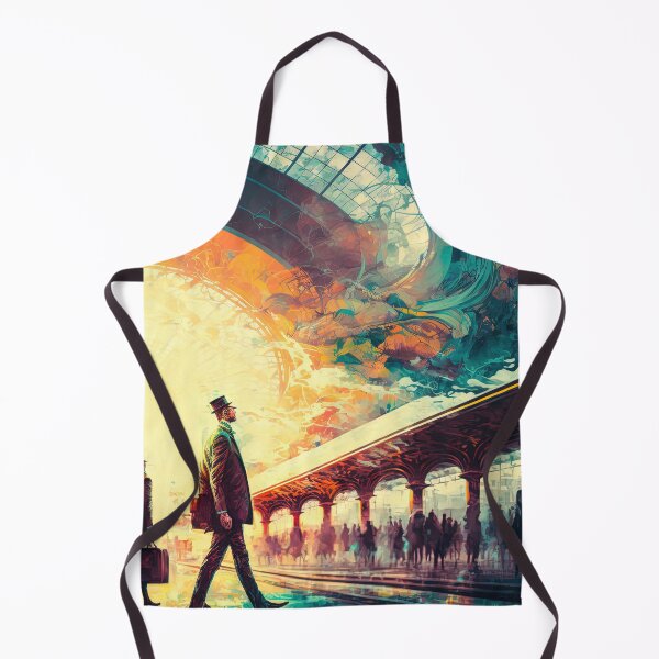 Item preview, Dreamy Surreal Railway Station designed and sold by Michael Bollin.