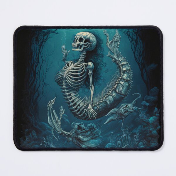 Item preview, Goth Mermaid Skeleton Spooky designed and sold by Itis-Whatitis.