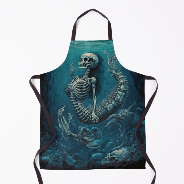 Item preview, Goth Mermaid Skeleton Spooky designed and sold by Itis-Whatitis.