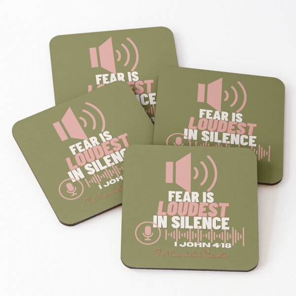 Item preview, Fear is LOUDEST in Silence - Olive Green designed and sold by TheReporter1.