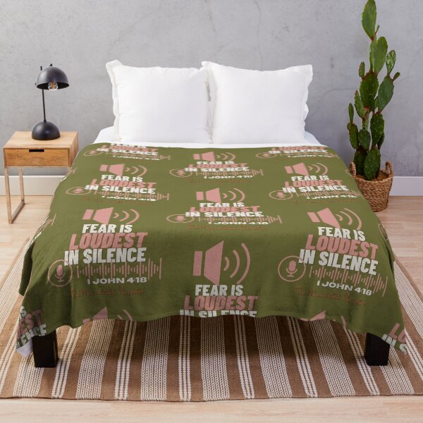 Item preview, Fear is LOUDEST in Silence - Olive Green designed and sold by TheReporter1.