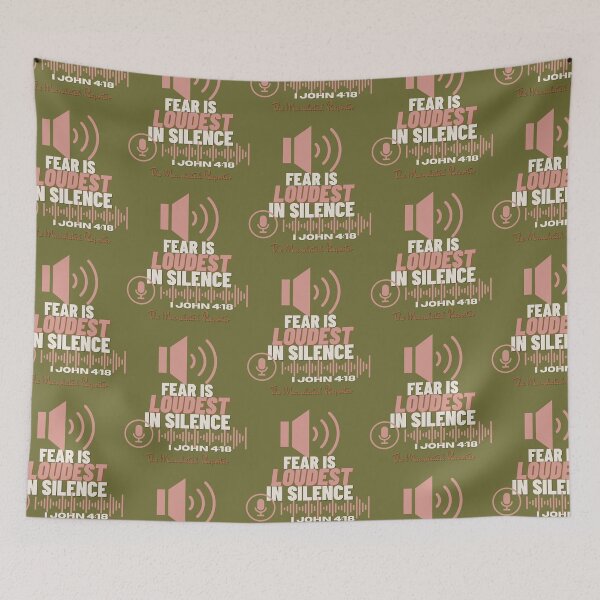 Item preview, Fear is LOUDEST in Silence - Olive Green designed and sold by TheReporter1.