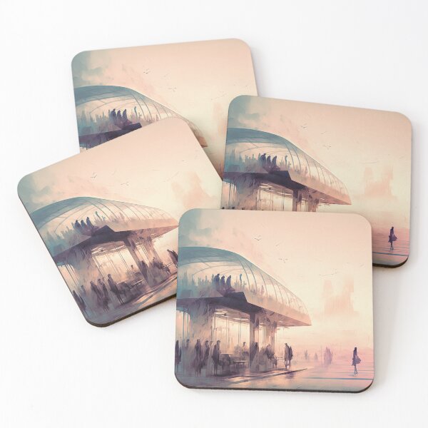 Item preview, Dreamy Bus Stop on misty morning designed and sold by Michael Bollin.