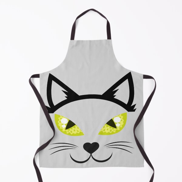 Item preview, Feline face with a watchful expression designed and sold by The-Blue-Feline.