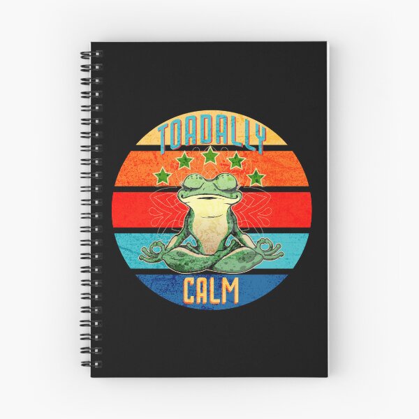 Item preview, Toad and Frog Humor, Toadally Calm Retro Distressed designed and sold by artfulnotebook.