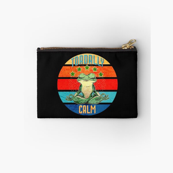 Item preview, Toad and Frog Humor, Toadally Calm Retro Distressed designed and sold by artfulnotebook.
