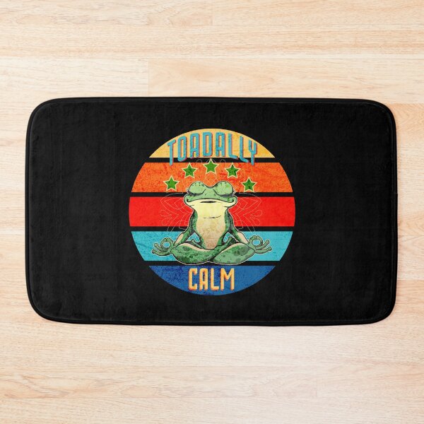 Item preview, Toad and Frog Humor, Toadally Calm Retro Distressed designed and sold by artfulnotebook.