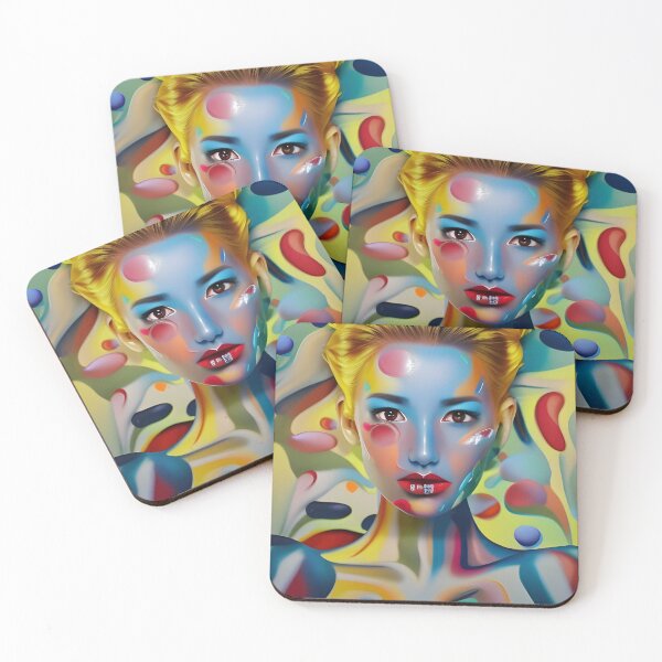 Item preview, A Colorful Woman Portrait with Nature's Beauty designed and sold by artmanikin.