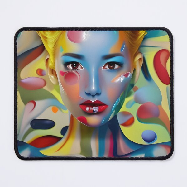 Item preview, A Colorful Woman Portrait with Nature's Beauty designed and sold by artmanikin.
