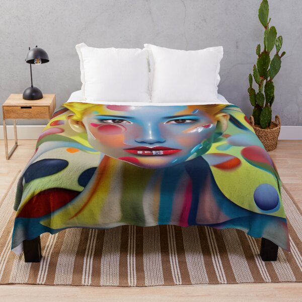 Item preview, A Colorful Woman Portrait with Nature's Beauty designed and sold by artmanikin.