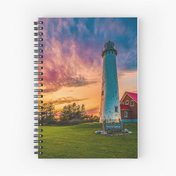 Item preview, Tawas Point Lighthouse at Sunset designed and sold by Elevated Imaging .