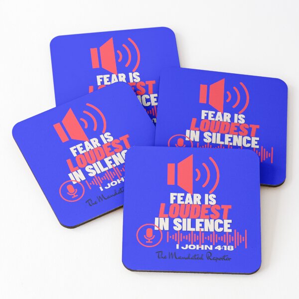 Item preview, Fear is LOUDEST in Silence - Electric Blue designed and sold by TheReporter1.