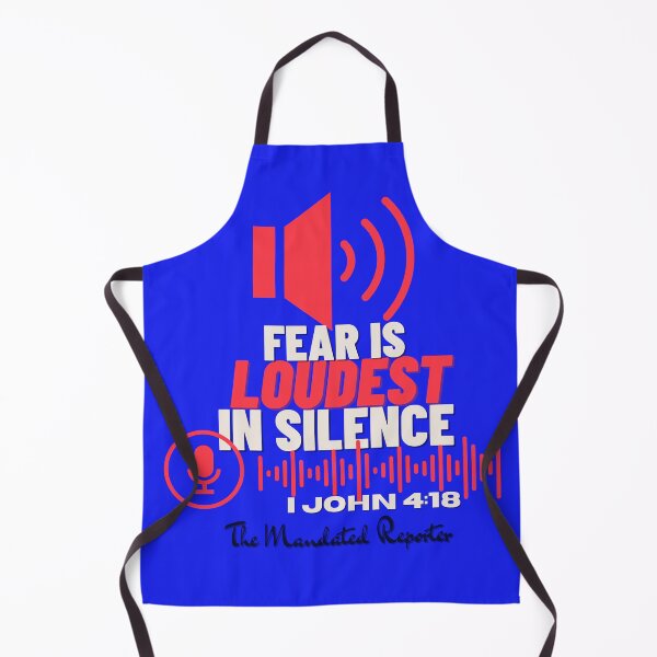 Item preview, Fear is LOUDEST in Silence - Electric Blue designed and sold by TheReporter1.