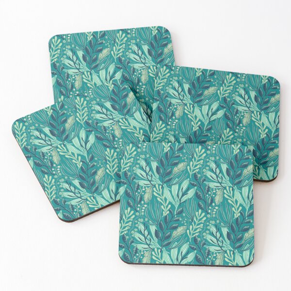 Item preview, Cool Toned Foliage pattern designed and sold by Stormpaint.