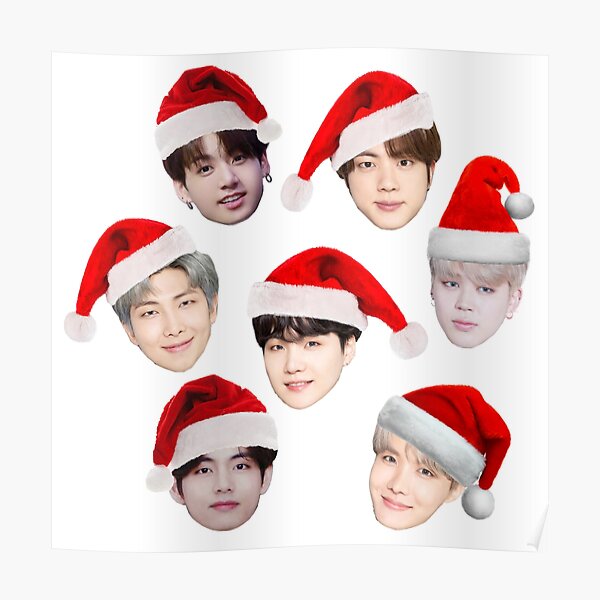 Bts Christmas Posters for Sale | Redbubble