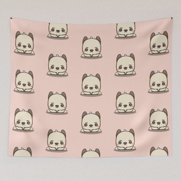 Item preview, Cute Little Dog Doing Yoga on Downward Position designed and sold by HappyDoodlen.