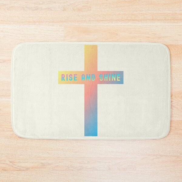 Item preview, Christian Cross Multi Coloured Rainbow Rise and Shine designed and sold by BringingHOPE.