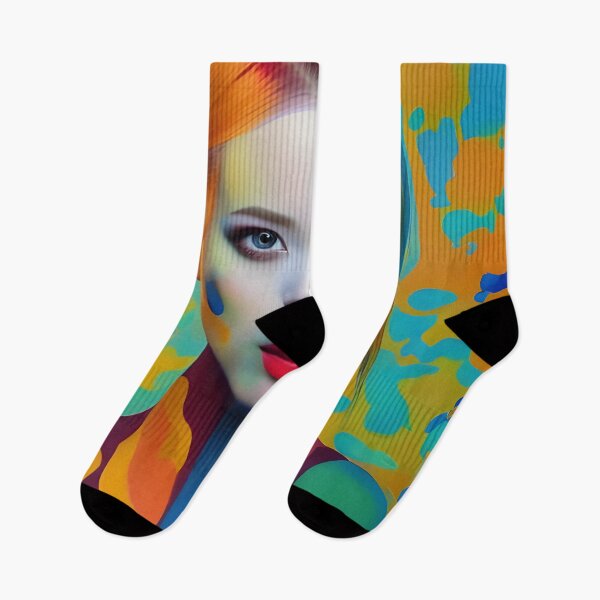 Item preview, A Colorful Woman Portrait with Vibrant Details designed and sold by artmanikin.