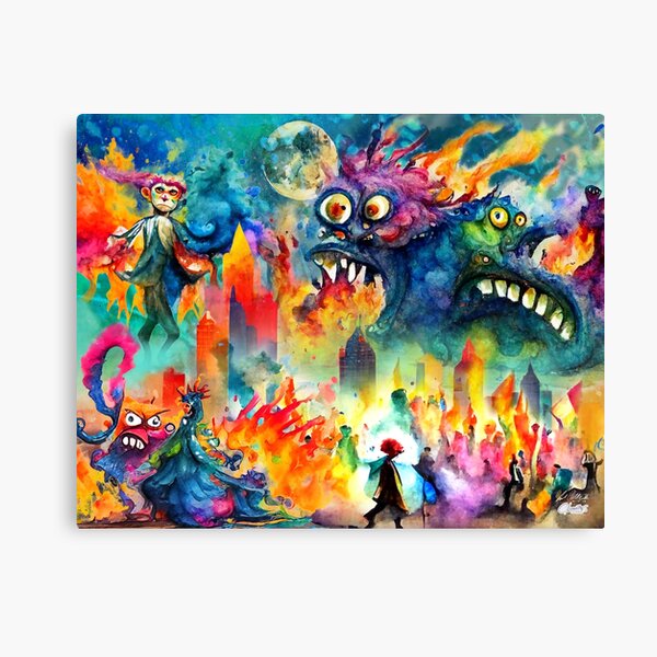 The hot mess that is creativity  Canvas Print
