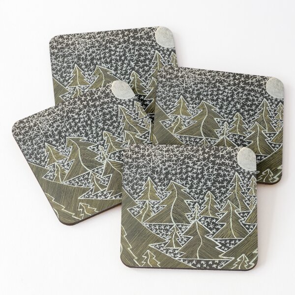 Item preview, Golden trees and snow designed and sold by Brittmoose25.