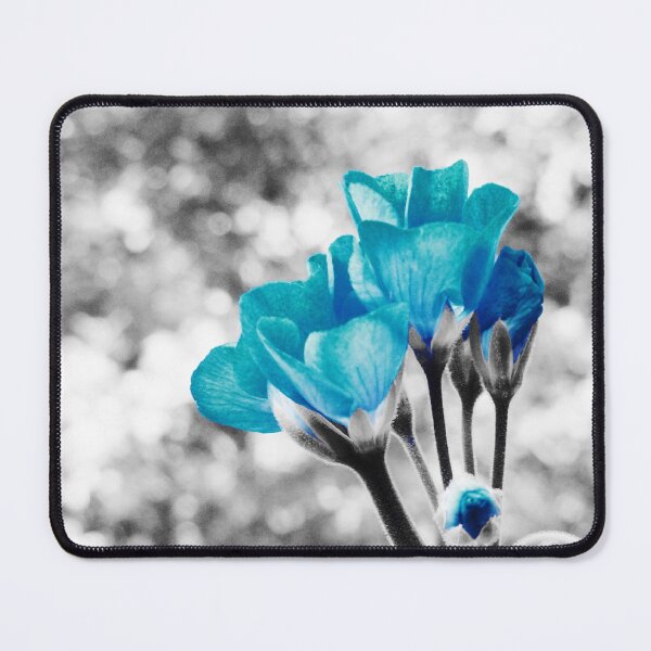 Item preview, Near Bloom Flowers Turquoise Blue designed and sold by 2sweetsDesign.