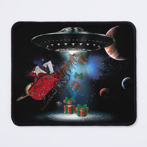 Item preview, UFO Abducts Santa for Sci Fi Aliens Believers UFO Christmas designed and sold by tincho86tb.