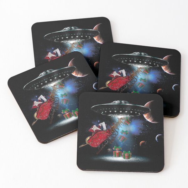 Item preview, UFO Abducts Santa for Sci Fi Aliens Believers UFO Christmas designed and sold by tincho86tb.