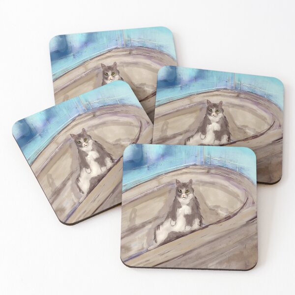 Item preview, Kittie Having a Bath designed and sold by LisWilliams.
