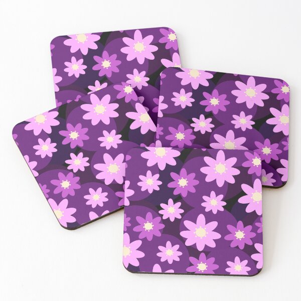 Item preview, Abstract pink flowers pattern design designed and sold by DigitalMagShop.