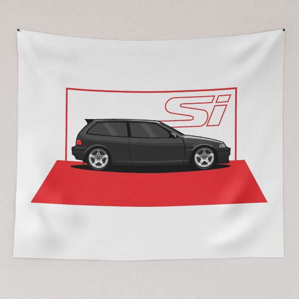 Item preview, Honda Civic Si Classic illustration designed and sold by blackdogshop.