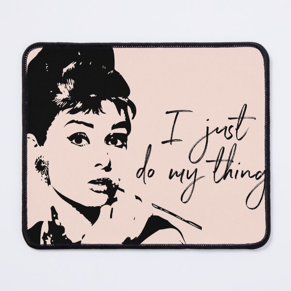 Item preview, Audrey Hepburn, I Just Do My Thing. designed and sold by Amy Brinkman.