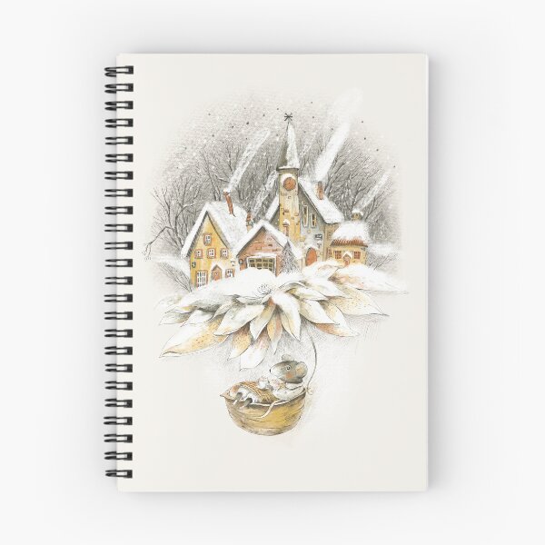 Item preview, Magic winter houses with cute mouse designed and sold by DePiano.