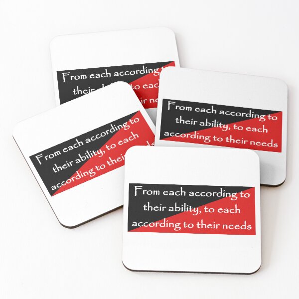Item preview, From each according to their ability, to each according to their needs Karl Marx Quote designed and sold by Tony Cisse.