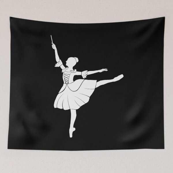 Item preview, The Nutcracker Marzipan Silhouette White designed and sold by Claudia McBain.
