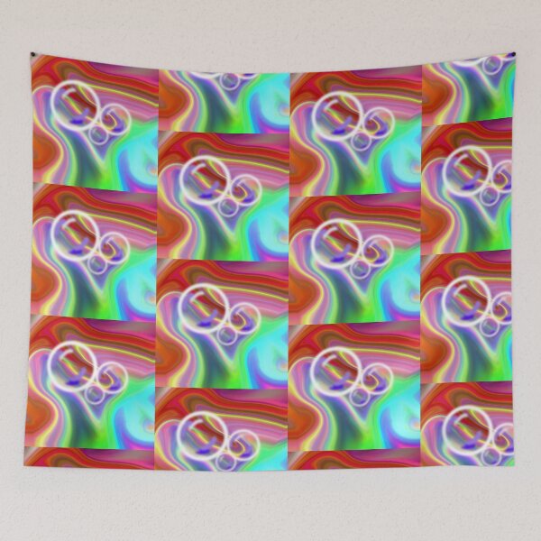 Item preview, Bubbles on Multi Colour Luminescent Swirl - Pattern designed and sold by jolabrese.