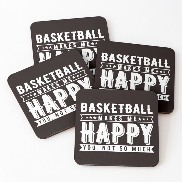 Item preview, Basketball Makes me Happy , Funny Basketball designed and sold by Aerial Addicts.