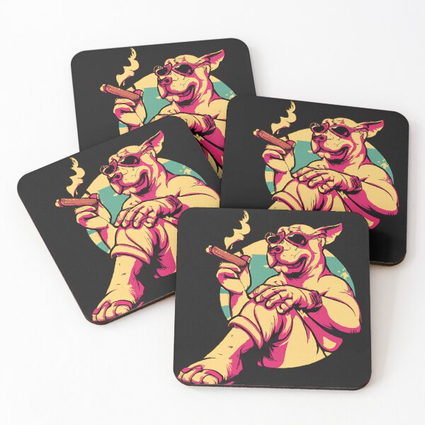 Item preview, Cool Pitbull smoking cigar designed and sold by Diamond-Dreams.