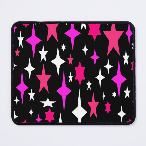 Item preview, Mid-century Atomic Stars Pink Fuchsia Retro designed and sold by 2sweetsDesign.