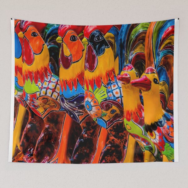 Item preview, Southwest Talavera Pottery Chickens designed and sold by William E Lopez.