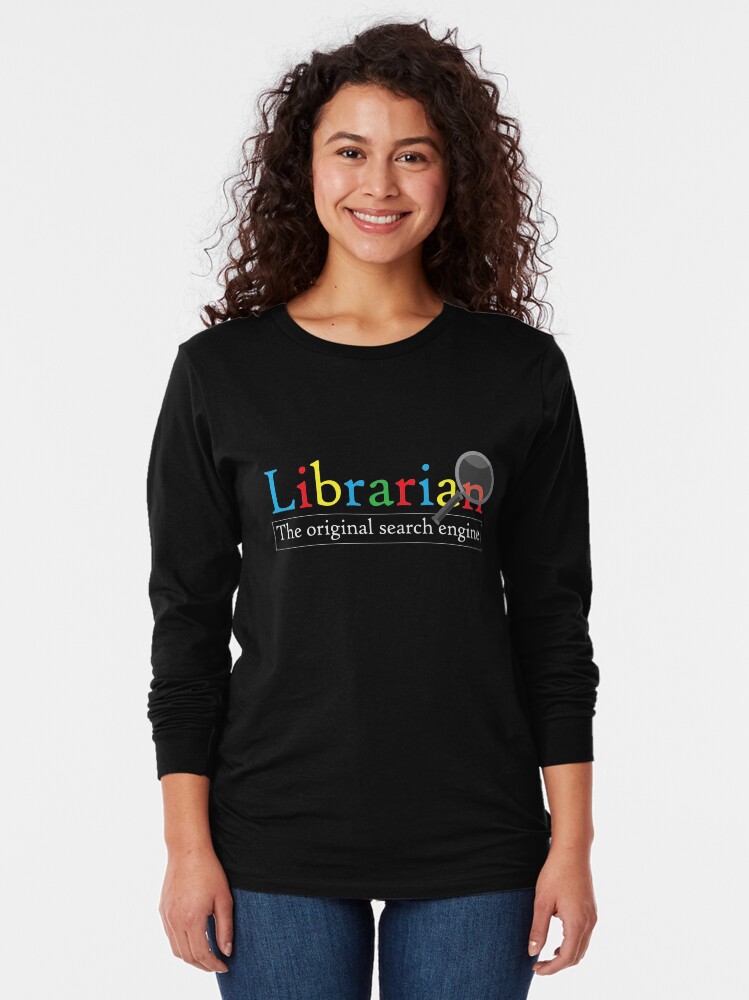 Alternate view of Librarian The Original Search Engine Long Sleeve T-Shirt