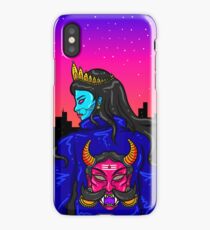 Kali in a Rakshasa Biker jacket iPhone Case