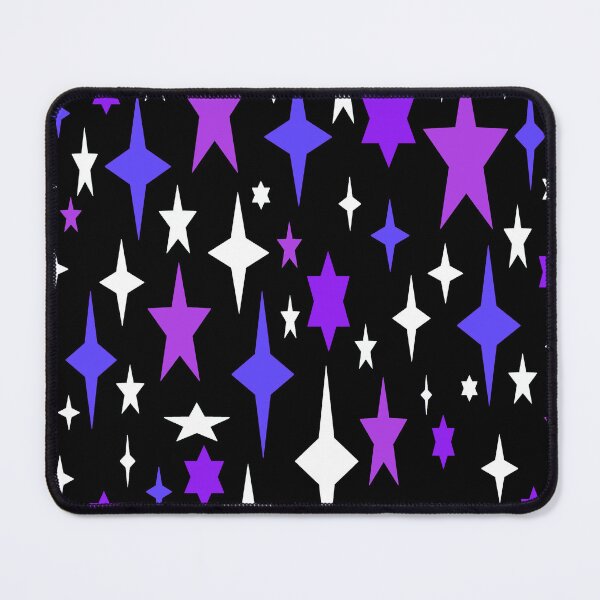 Item preview, Mid-century Atomic Stars Purple Violet Retro designed and sold by 2sweetsDesign.