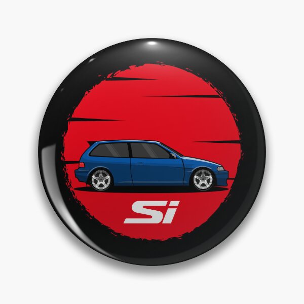 Item preview, Honda Civic Si Classic japan sun illustration designed and sold by blackdogshop.