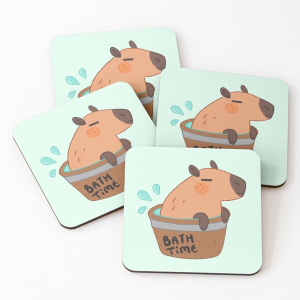 Item preview, Capybara Bath Time  designed and sold by doodledate.