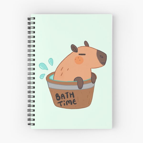 Item preview, Capybara Bath Time  designed and sold by doodledate.