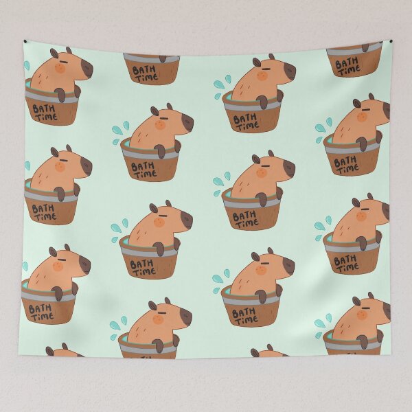 Item preview, Capybara Bath Time  designed and sold by doodledate.