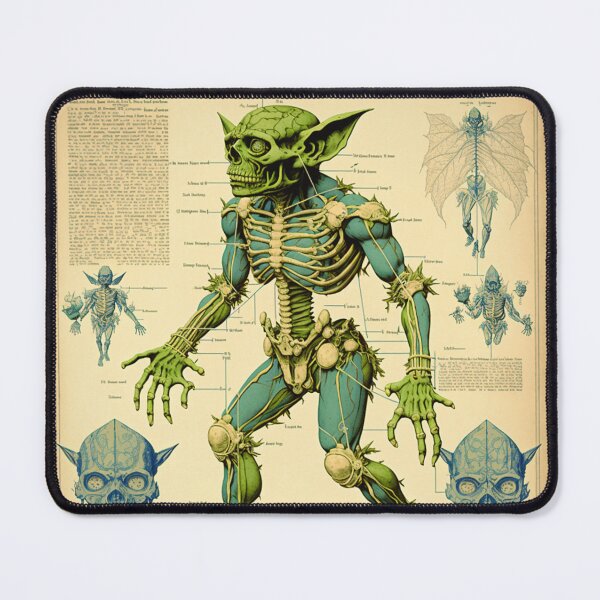 Item preview, Anatomical Goblin Blueprint Fantasy Page designed and sold by Itis-Whatitis.